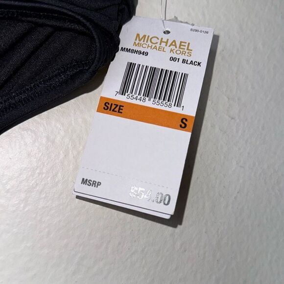 MICHAEL Michael Kors Shirred Bikini Bottom - Iconic Solids Size Small - Picture 5 of 6